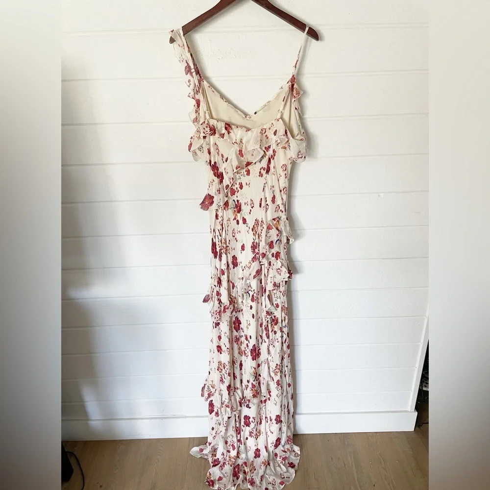NWT Anthropologie Let Me Be Sleeveless Ruffle Floral
Maxi Dress Size 14 - Picture 8 of 15